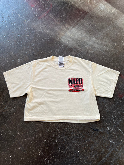 Need Salvation Crop Tee CREAM