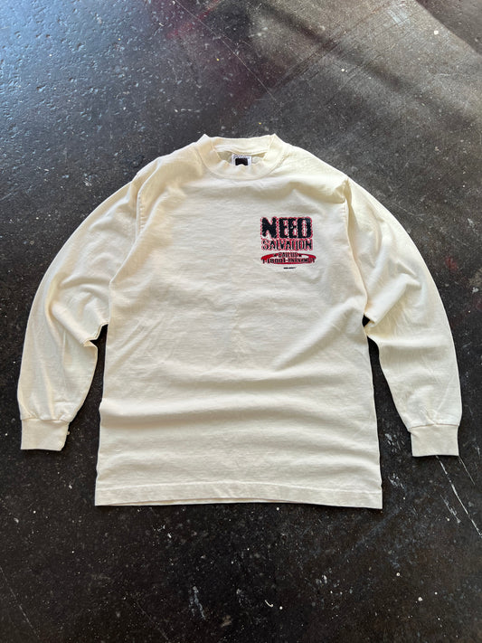 Need Salvation Long Sleeve Tee CREAM